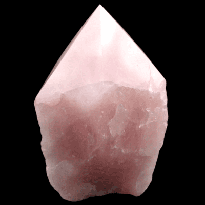 Rose Quartz Cut Base Point (100mm) - Image 3