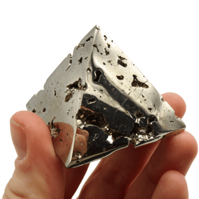 Druzy Pyrite Pyramid (42mm) - Image 4