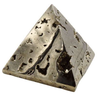 Druzy Pyrite Pyramid (42mm) - Image 3