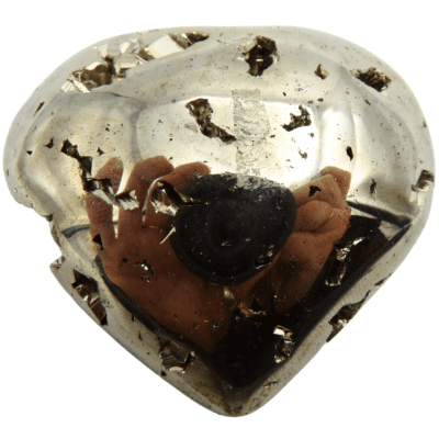 Druzy Pyrite Heart (55mm x 50mm) - Image 2