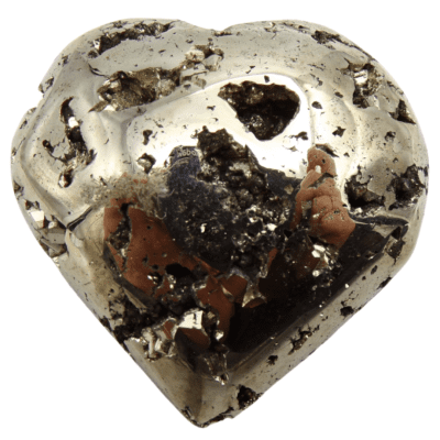 Druzy Pyrite Heart (55mm x 55mm) - Image 2