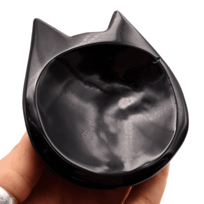 Obsidian Cat Bowl (100mm x 90mm) - Image 3