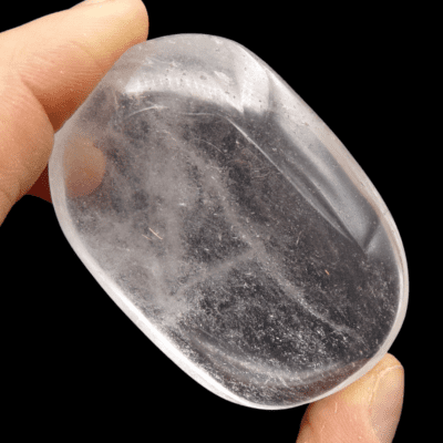 Clear Quartz Palmstone (65mm x 42mm) - Image 3