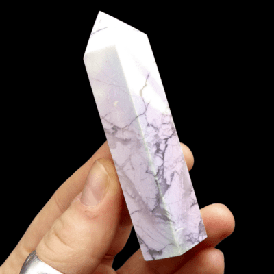 Aura White Howlite Polished Point (78mm) - Image 4