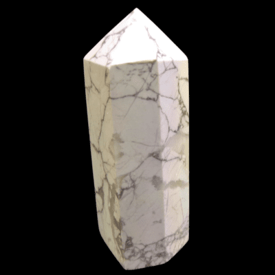 Aura White Howlite Polished Point (76mm) - Image 2