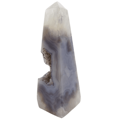 Natural Agate Druzy Obelisk (128mm x 45mm) - Image 3