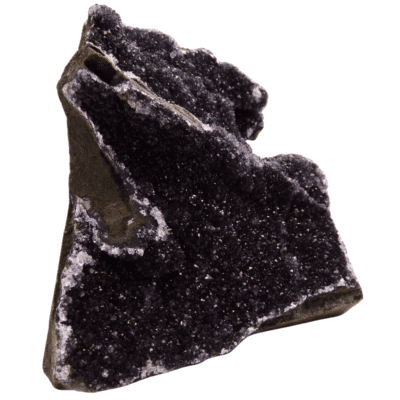 Midnight Black Amethyst Druze Formation (540g) - Image 3