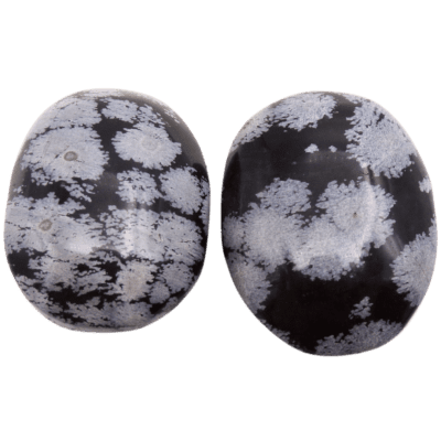 Wholesale Snowflake Obsidian Palmstones