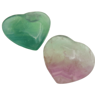 Fluorite Hearts x 2 (86g) - Image 2