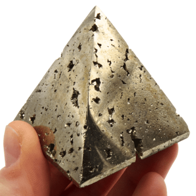 Druzy Pyrite Pyramid (50mm) - Image 4