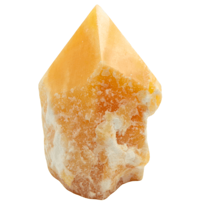 Orange Calcite Cut Base Point (95mm) - Image 3