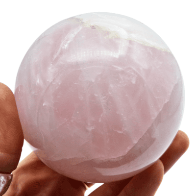 Rose Quartz Sphere (85mm) - Image 4