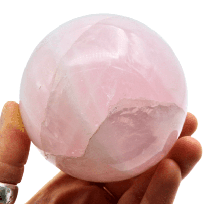 Rose Quartz Sphere (80mm) - Image 4