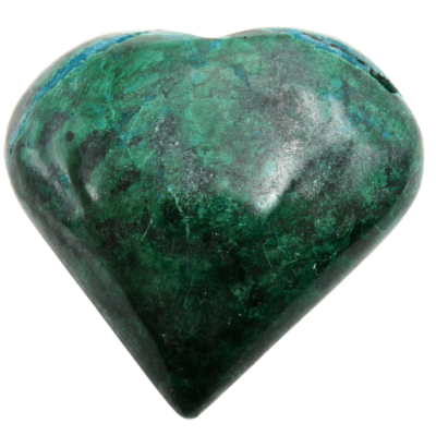 Chrysocolla Heart (60mm x 55mm) - Image 2