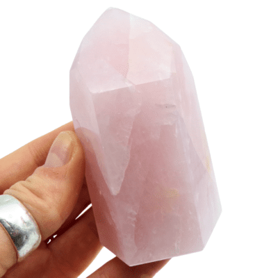 Rose Quartz Polished Point (85mm) - Image 4