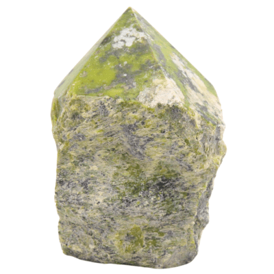 Serpentine With Pyrite Cut Base Point (100mm x 75mm) - Image 2