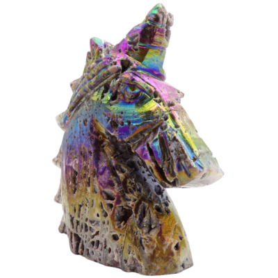 Aura Sphalerite Druzy Unicorn (125mm x 125mm) - Image 4