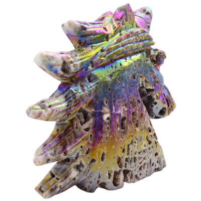 Aura Sphalerite Druzy Unicorn (125mm x 125mm) - Image 3