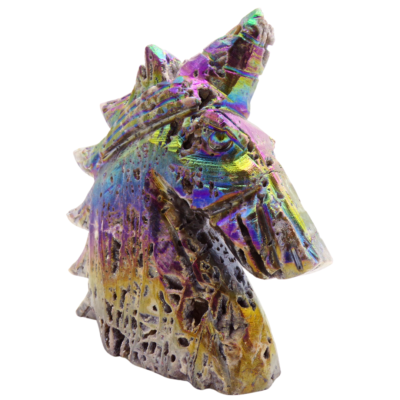 Aura Sphalerite Druzy Unicorn (125mm x 125mm) - Image 2