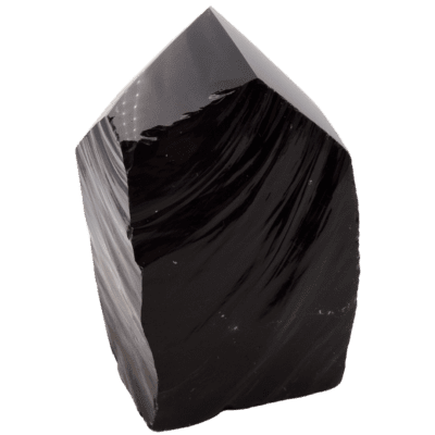 Wholesale Black Obsidian Cut Base Point