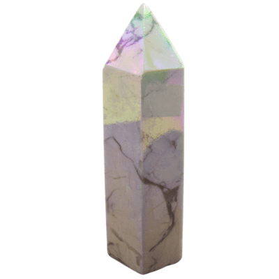 Aura White Howlite Polished Point (75mm) - Image 3