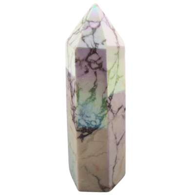 Wholesale Aura White Howlite Polished Point