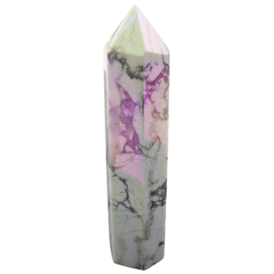 Wholesale Aura White Howlite Polished Point