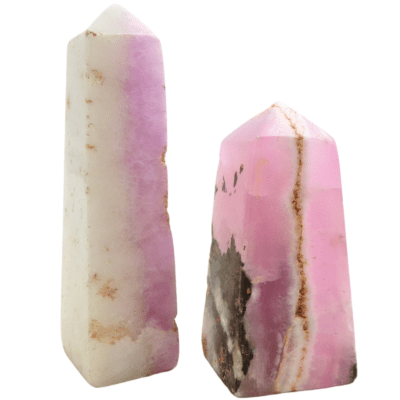 Pink Aragonite Polished Obelisks x 2 (125g) - Image 3