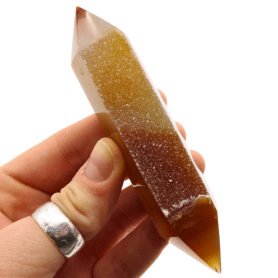 Natural Agate Double Terminated Wand (115mm) - Image 4