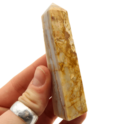 Crazy Lace Agate Obelisk (88mm) - Image 4