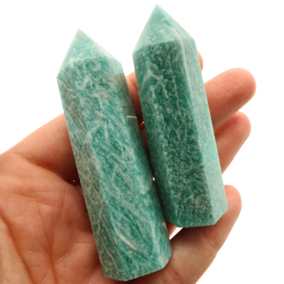 Amazonite Polished Points x 2 (108g) - Image 4