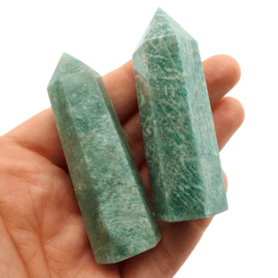 Amazonite Polished Points x 2 (102g) - Image 4