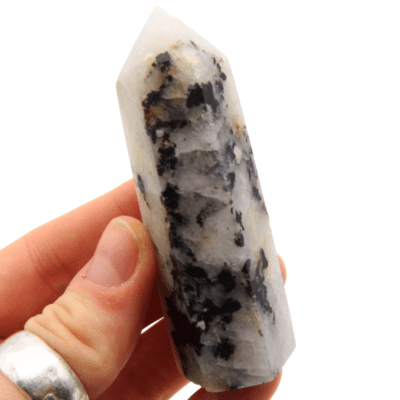 Tourmalinated Quartz Polished Point (80mm) - Image 4