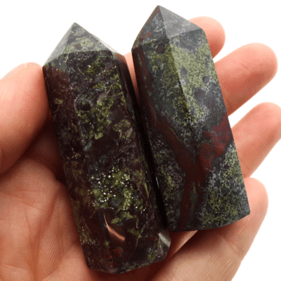 Dragons Blood Japser Polished Points x 2 (110g) - Image 4