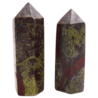 Dragons Blood Japser Polished Points x 2 (110g) - Image 2