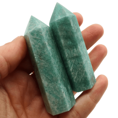 Amazonite Polished Points x 2 (105g) - Image 4