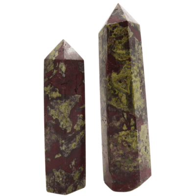 Dragons Blood Japser Polished Points x 2 (158g) - Image 2