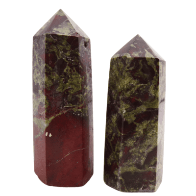 Dragons Blood Japser Polished Points x 2 (112g) - Image 2