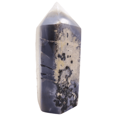 Aura Amethyst Druzy Part-Polished Point (112mm x 48mm) - Image 3