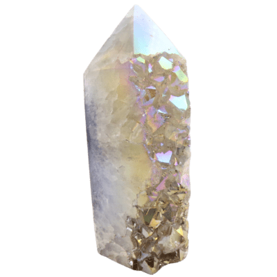 Wholesale Aura Amethyst Part-Polished Druzy Point