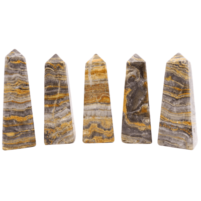 Bumblebee Calcite Obelisks Tray Deal (1.42KG) 20% OFF! - Image 3