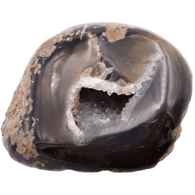 Natural Agate Polished Geode (120mm x 95mm) - Image 2