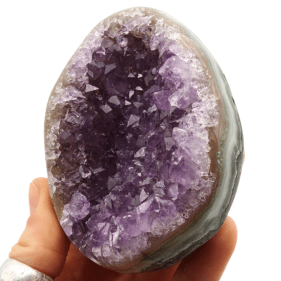 Amethyst Druzy Egg (95mm x 70mm) - Image 2