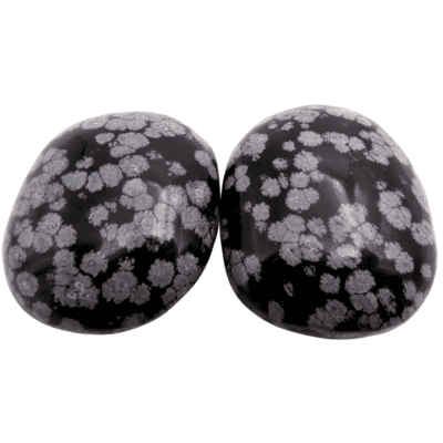 Snowflake Obsidian Palmstones x 2 (128g) - Image 3