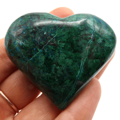 Chrysocolla Heart (42mm x 46mm) - Image 4