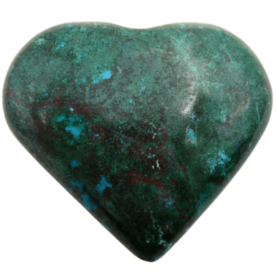 Chrysocolla Heart (60mm x 52mm) - Image 2