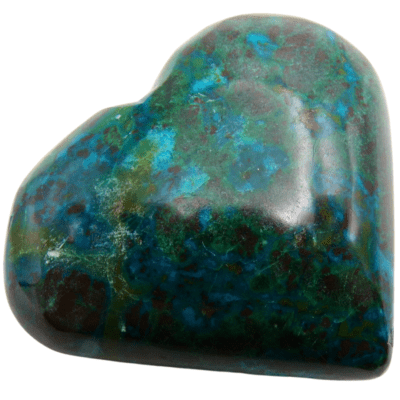 Chrysocolla Heart (60mm x 52mm) - Image 3