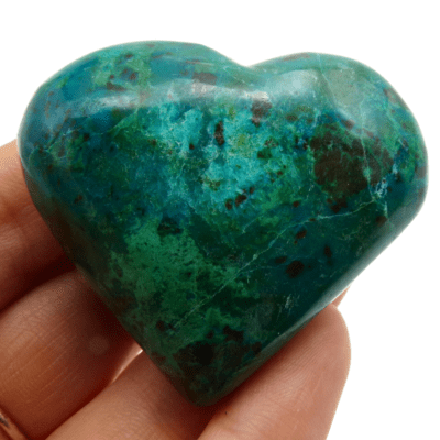 Chrysocolla Heart (52mm x 50mm) - Image 4