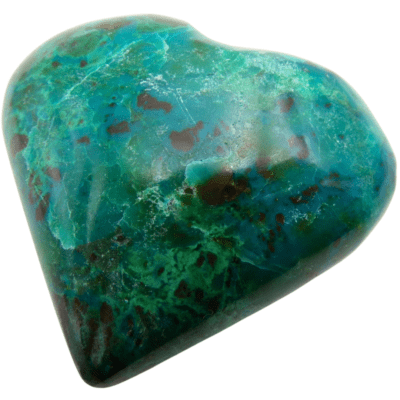 Chrysocolla Heart (52mm x 50mm) - Image 3