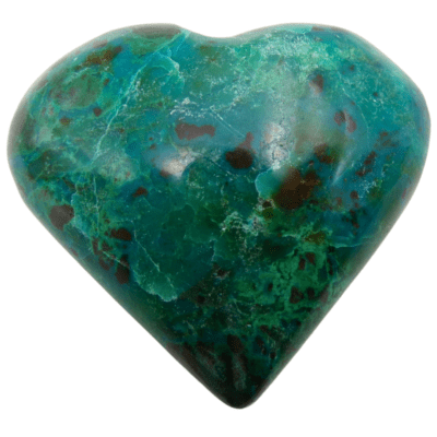 Chrysocolla Heart (52mm x 50mm) - Image 2